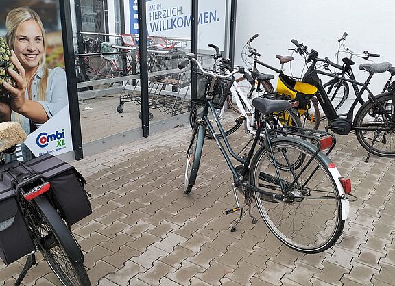 Wildparkende Fahrräder