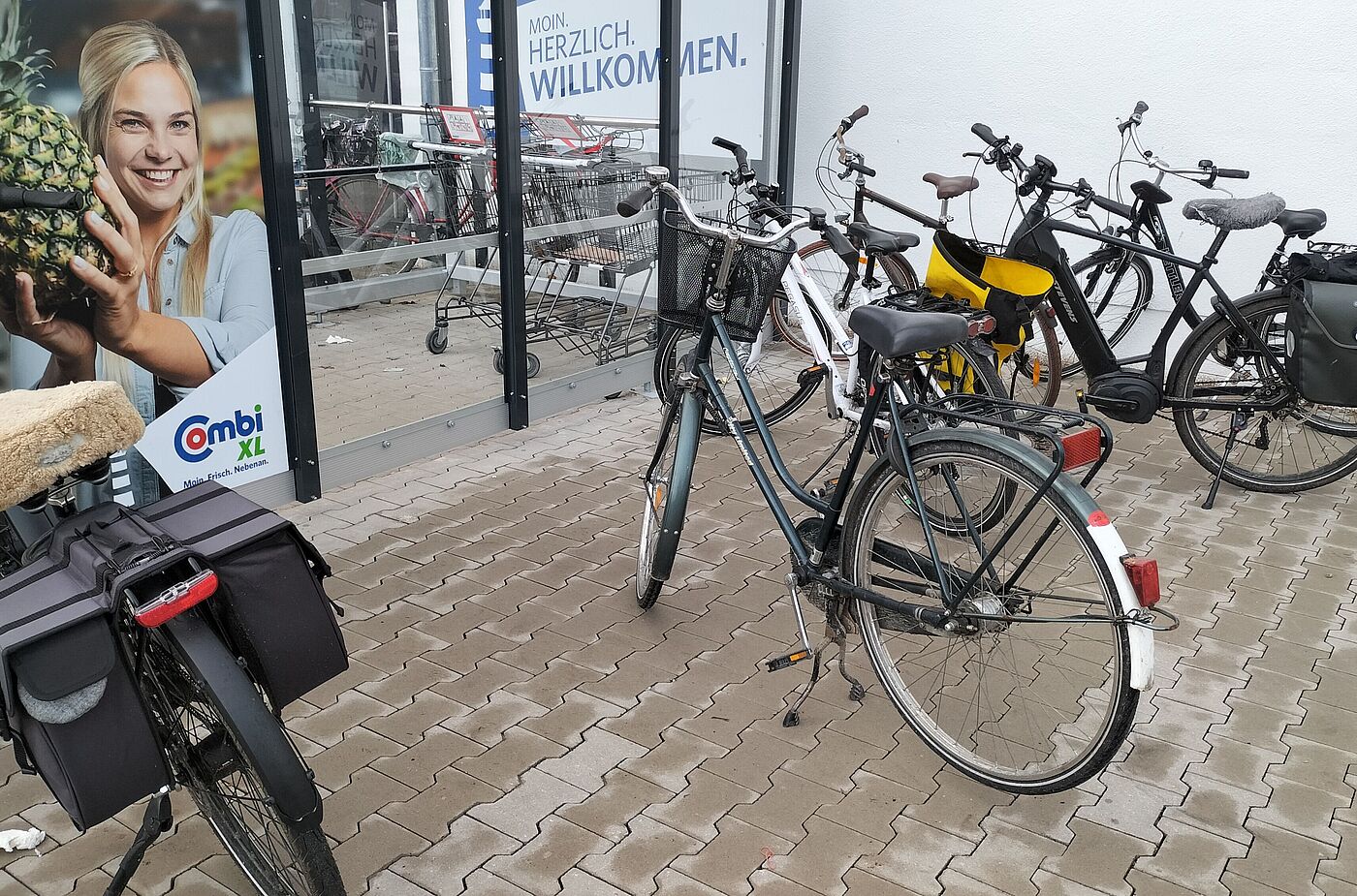 Wildparkende Fahrräder