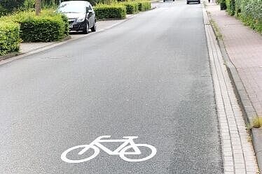 Piktogramm auf dem Breiten Weg