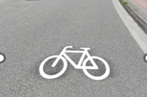 Wirkungsvoll: Fahrradpiktogramme auf der Fahrbahn