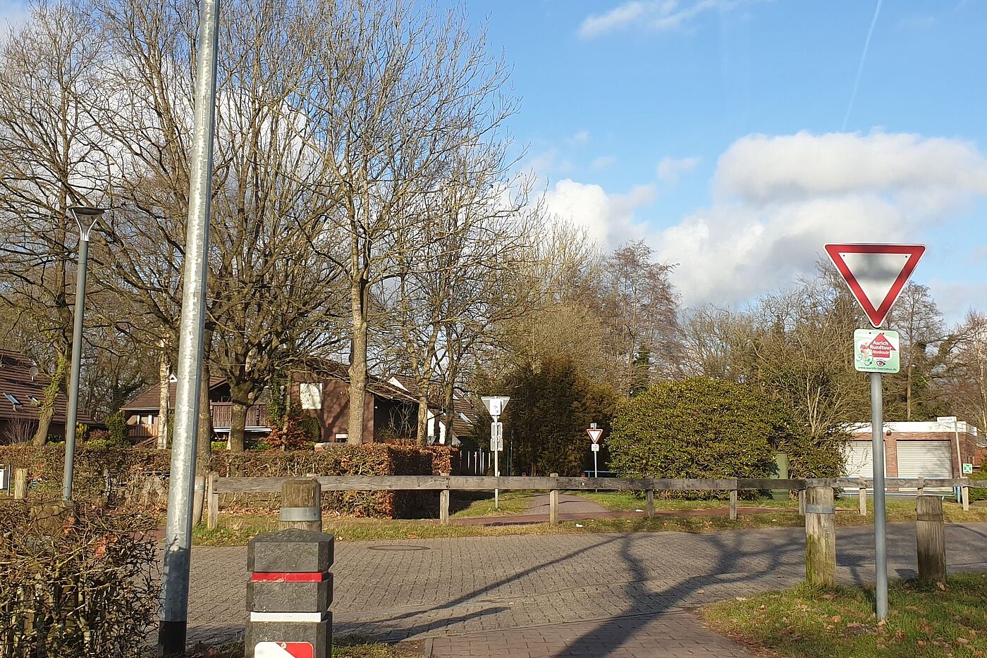 Zaun im Weg