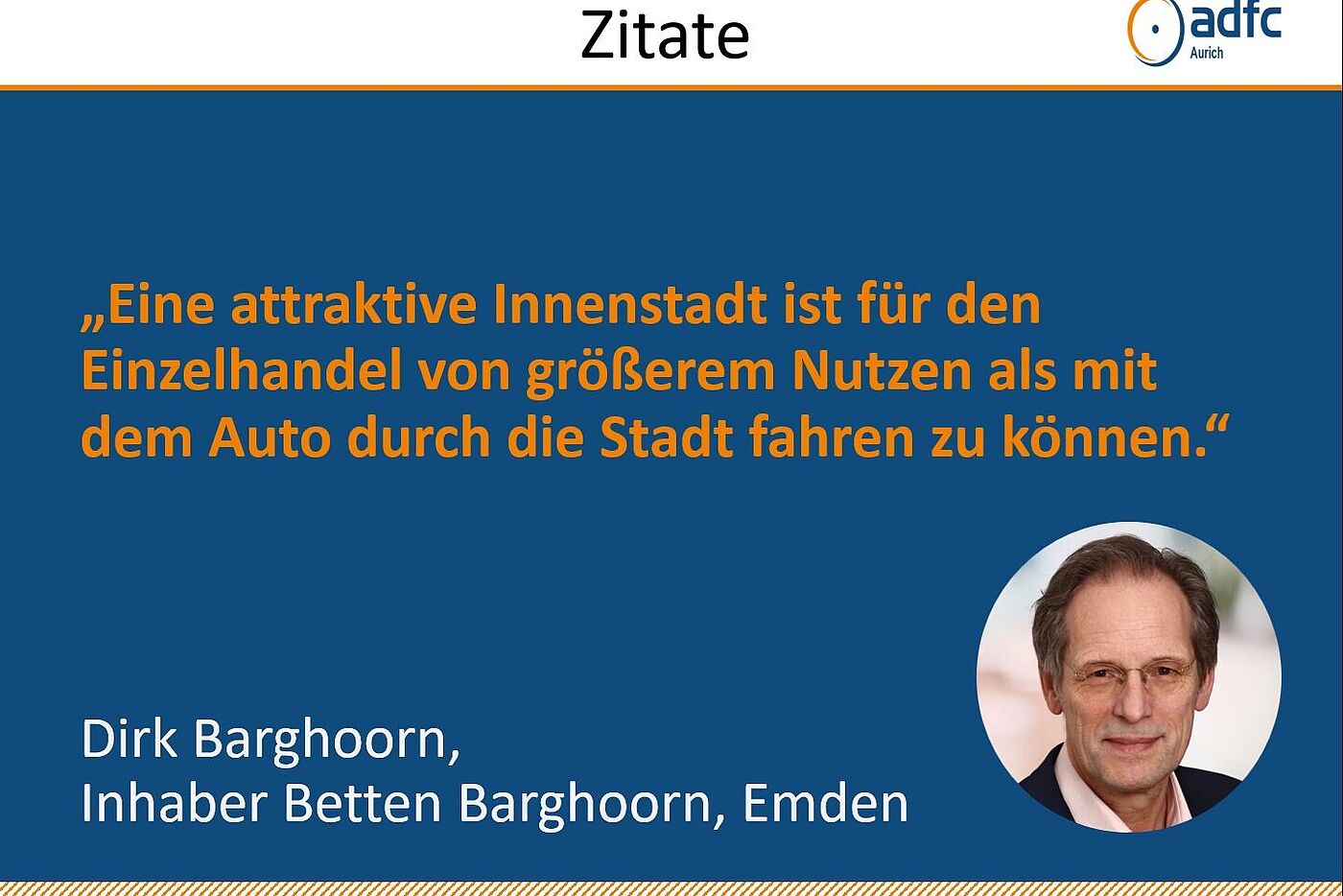 Folie aus dem Interview mit dem Kaufmann Dirk Barghoorn